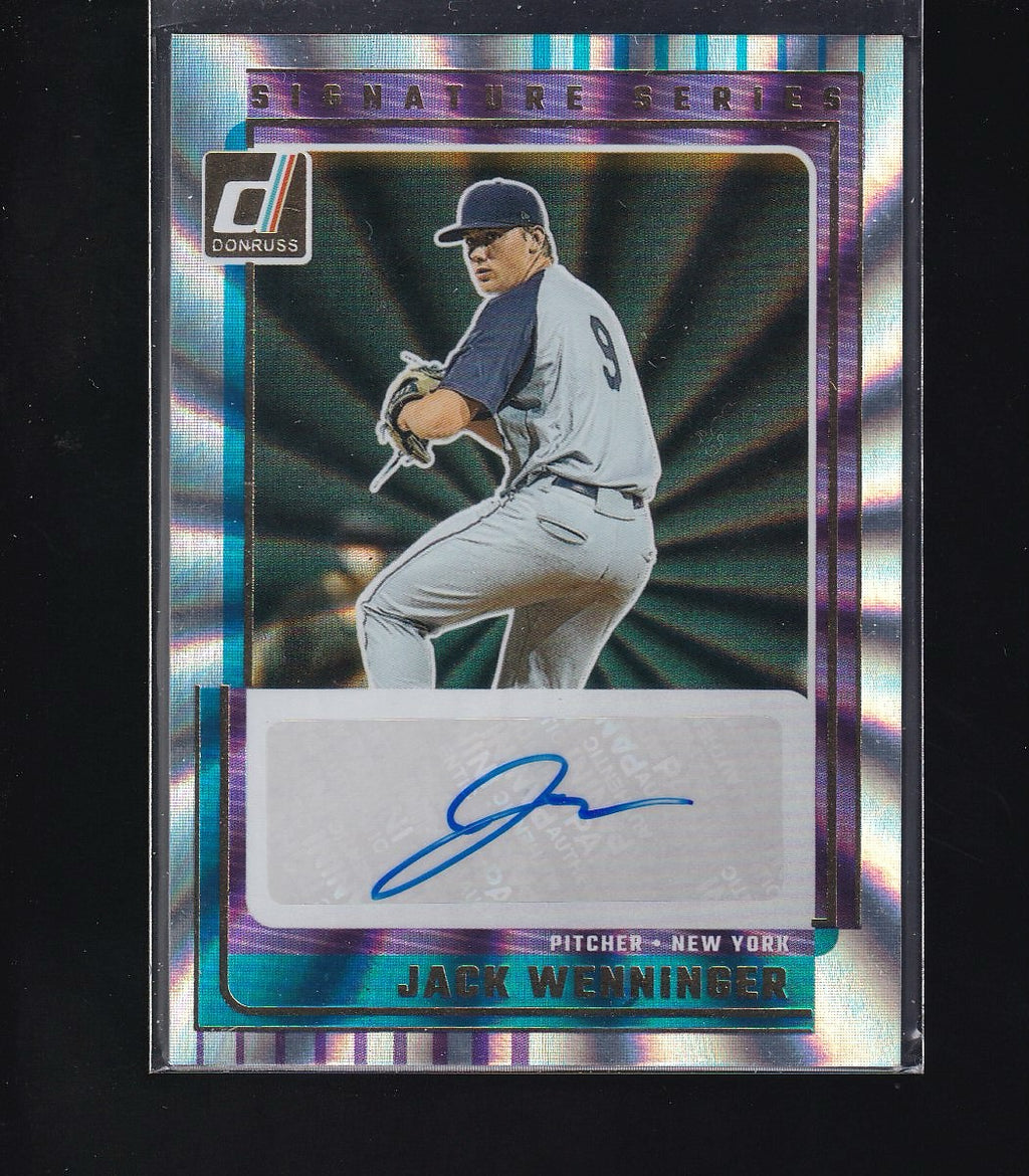 2025 Donruss #SG-JWN Jack Wenninger Signature Series Laser