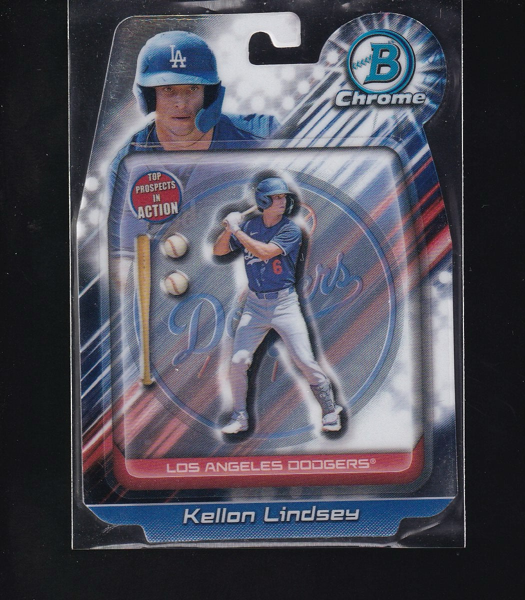 2024 Bowman Draft #BIA-15 Kellon Lindsey Bowman In Action
