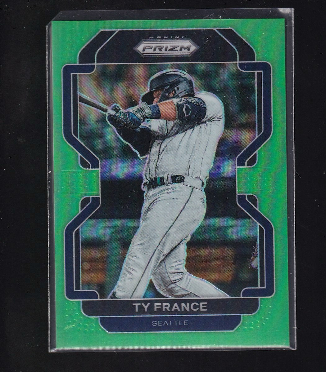 2022 Panini Prizm #233 Ty France Lime Green Prizm #/125