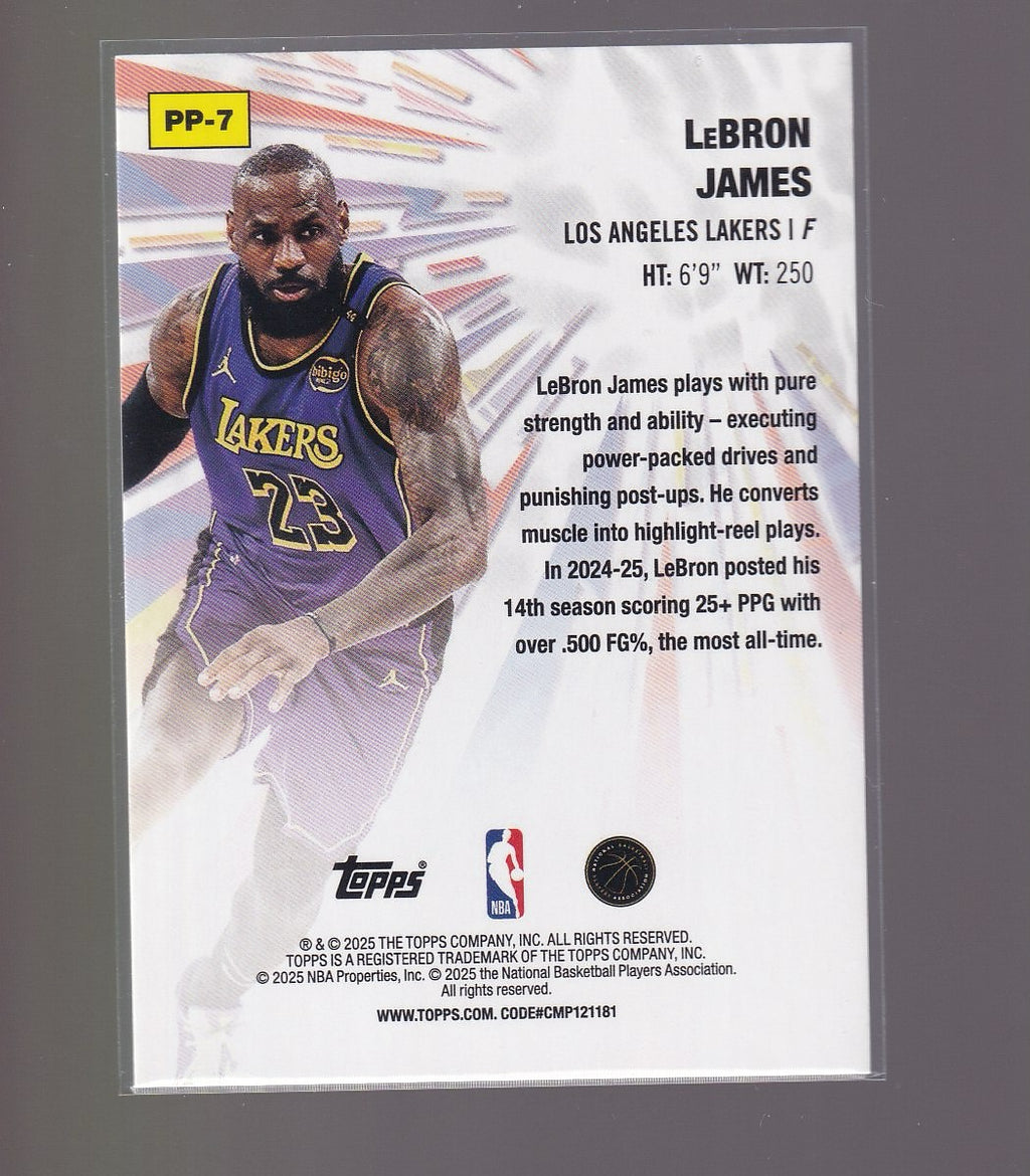 2025-26 Topps #PP-7 LeBron James Power Players Holo Foil