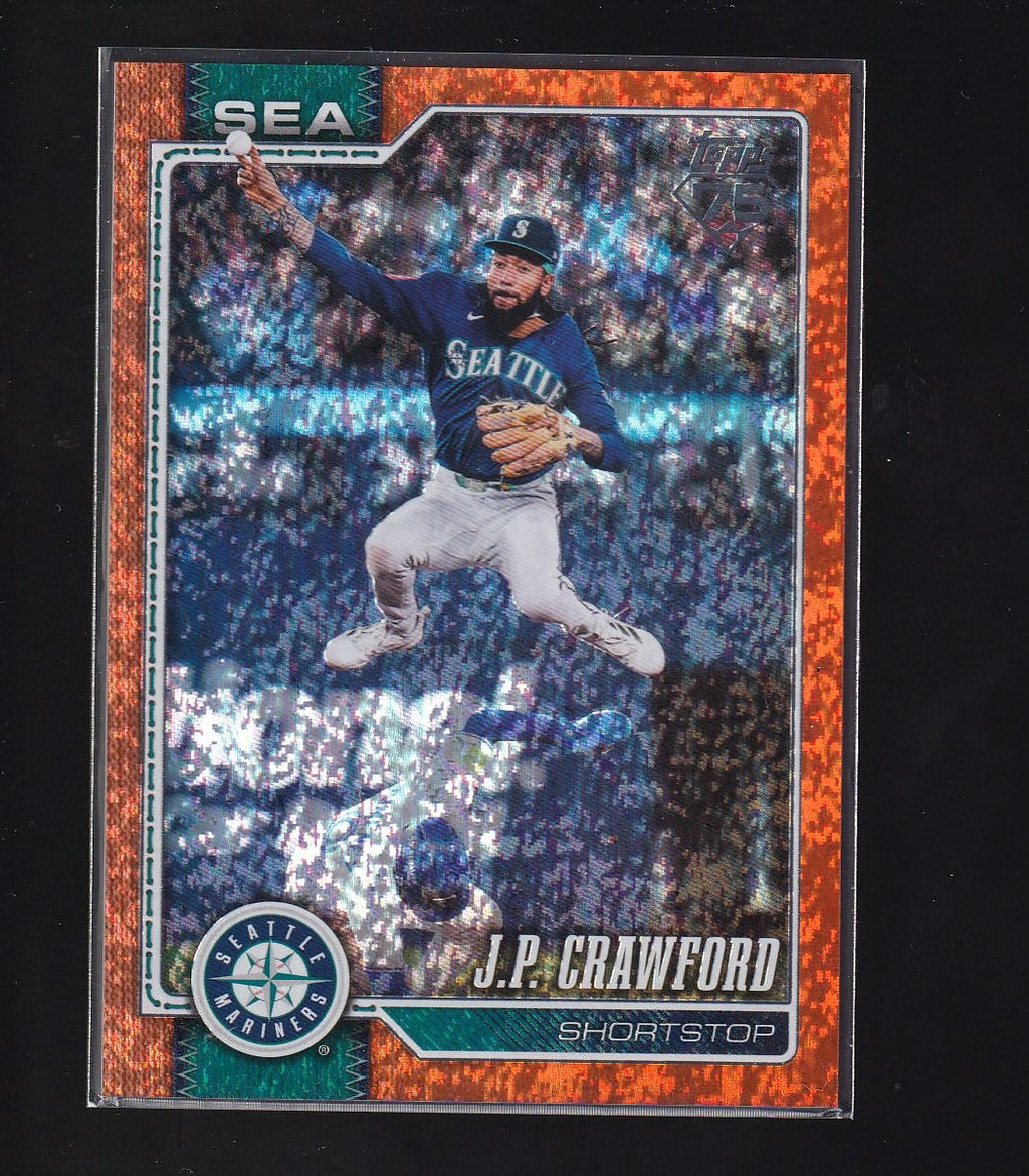 2026 Topps #471 J.P. Crawford Orange Sandglitter #/25