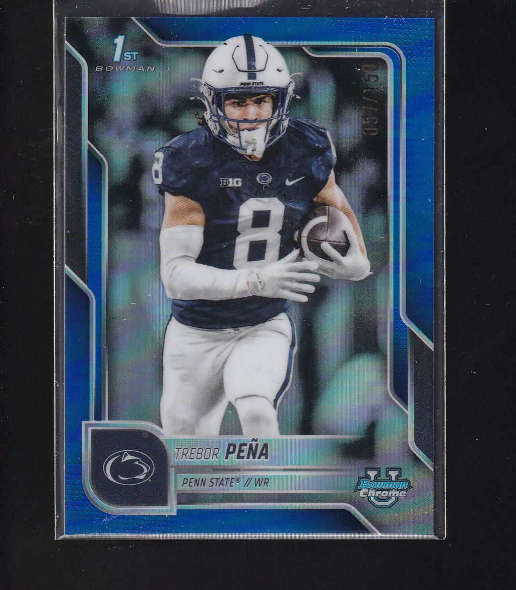 2025 Bowman University Chrome #11 Trebor Peña Blue Refractor #/150
