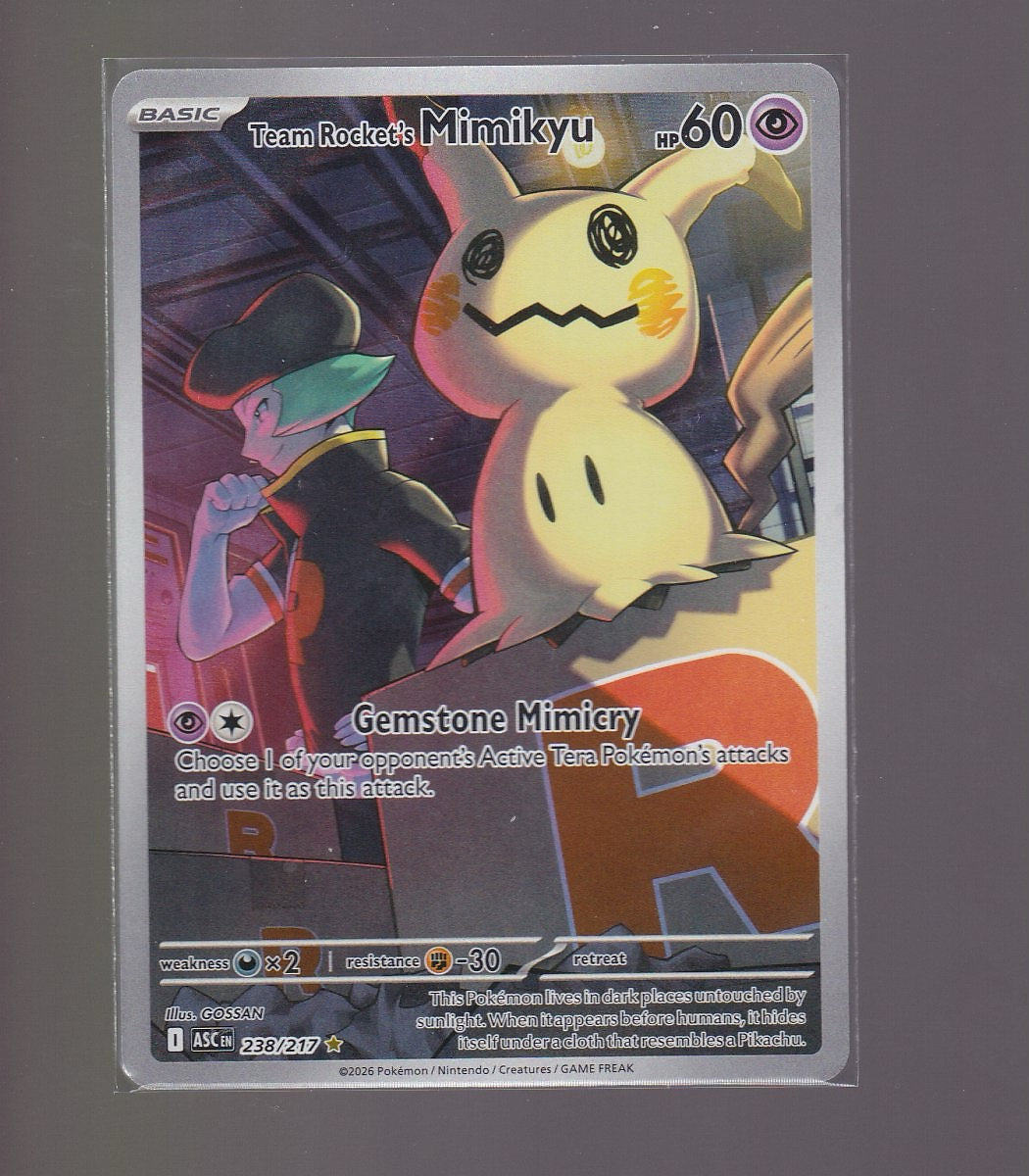 ME: Ascended Heroes #238/217 Team Rocket's Mimikyu