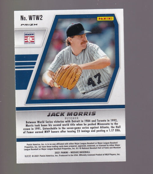 2021 Panini Mosaic #WTW2 Jack Morris Will to Win Green