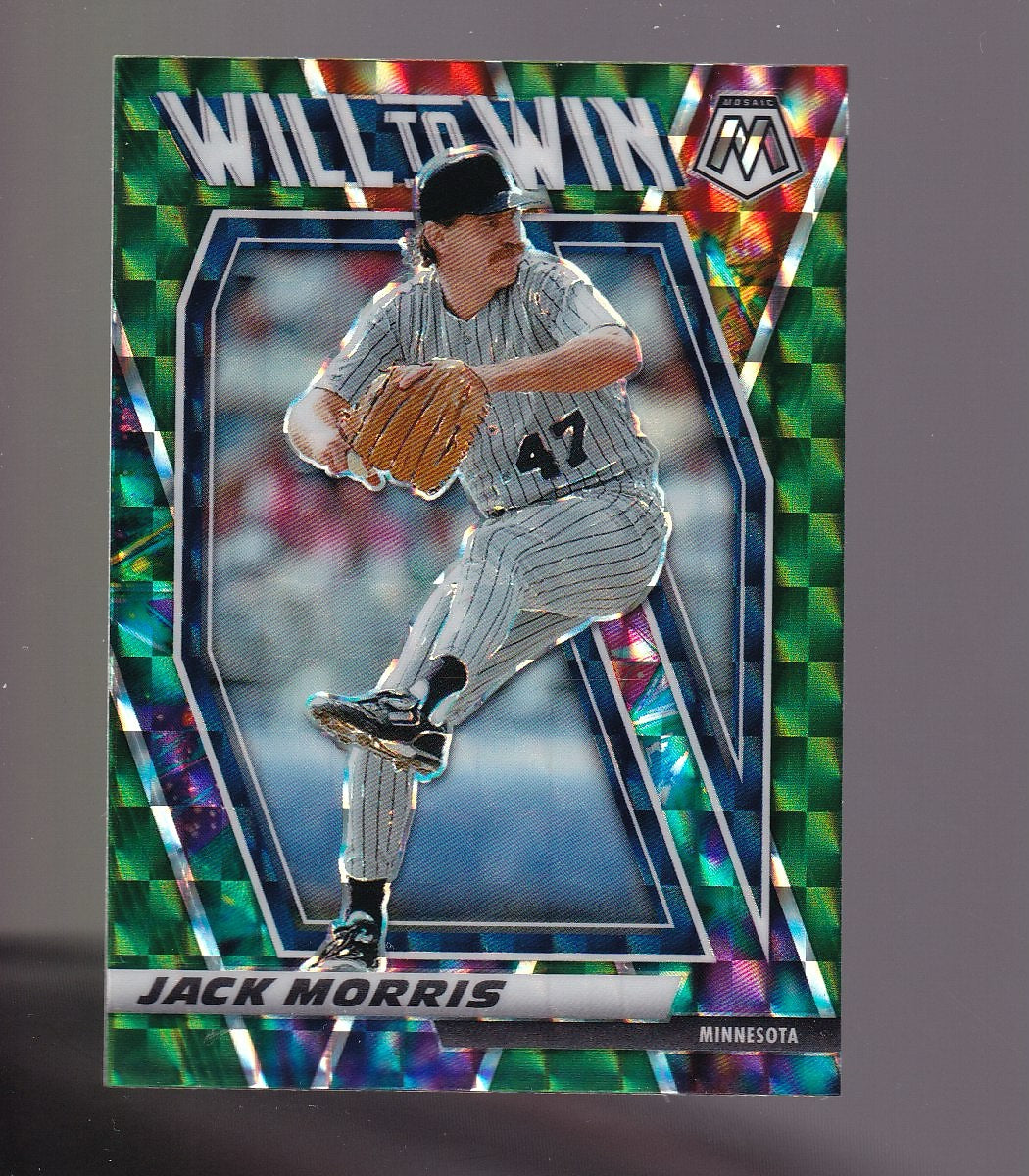 2021 Panini Mosaic #WTW2 Jack Morris Will to Win Green