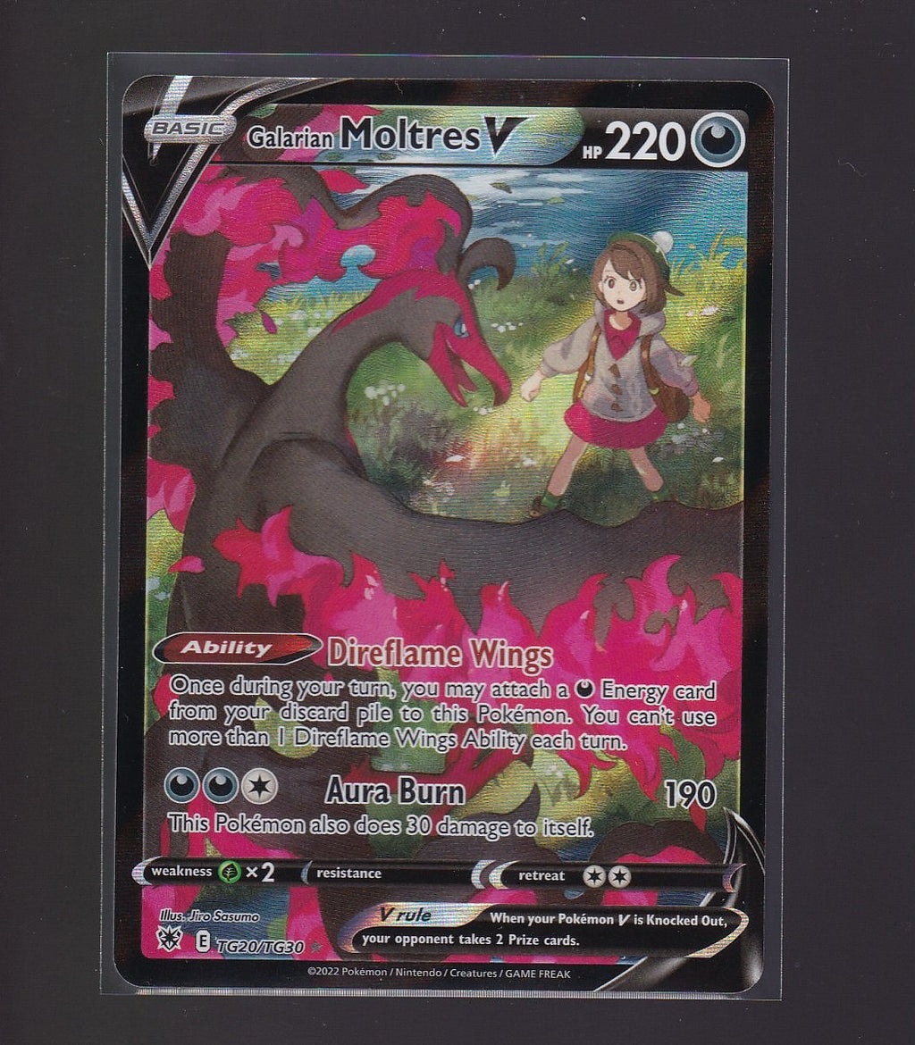 SWSH10: Astral Radiance Trainer Gallery #TG20/TG30 Galarian Moltres V