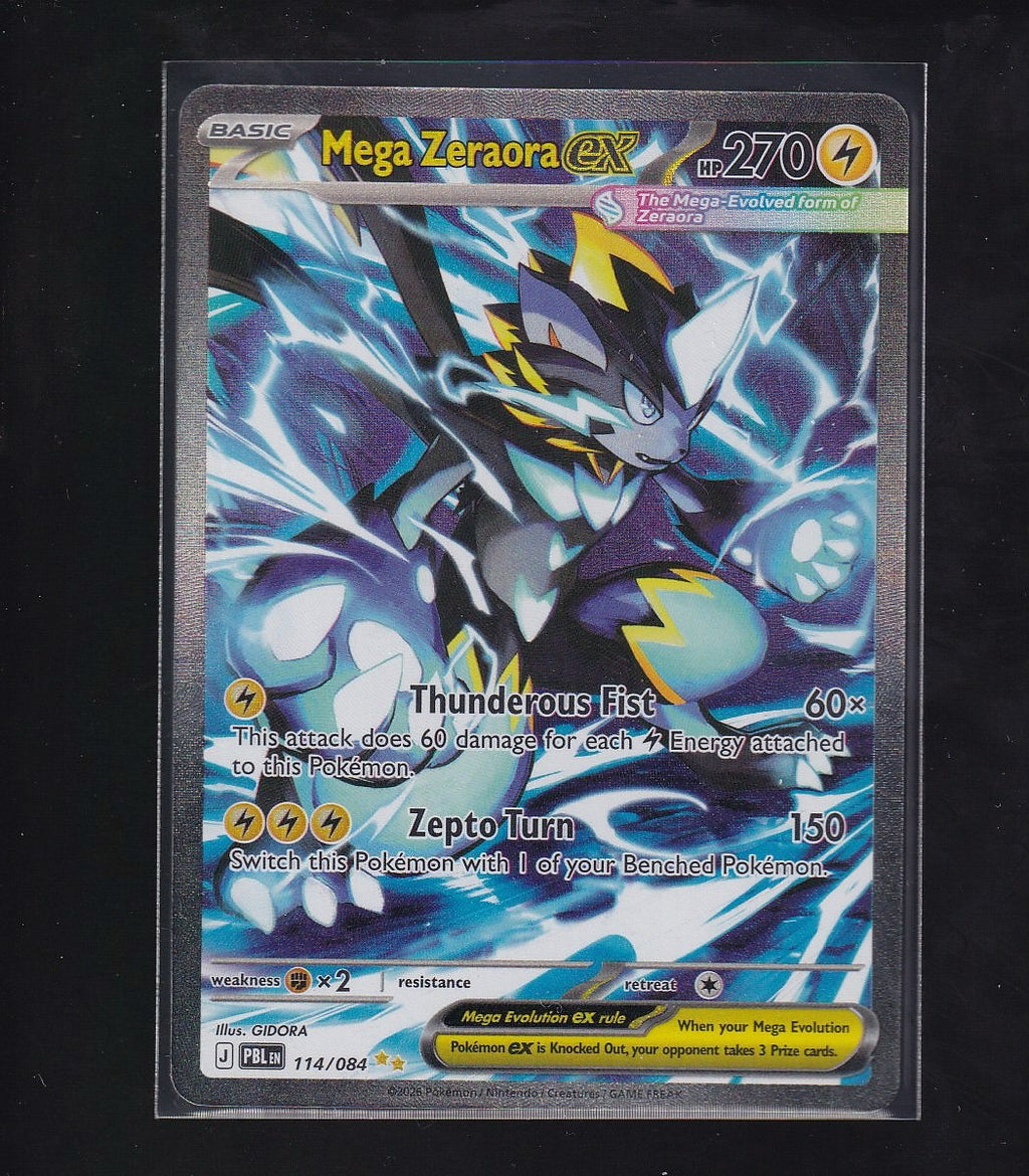 ME05: Pitch Black #114/084 Mega Zeraora ex