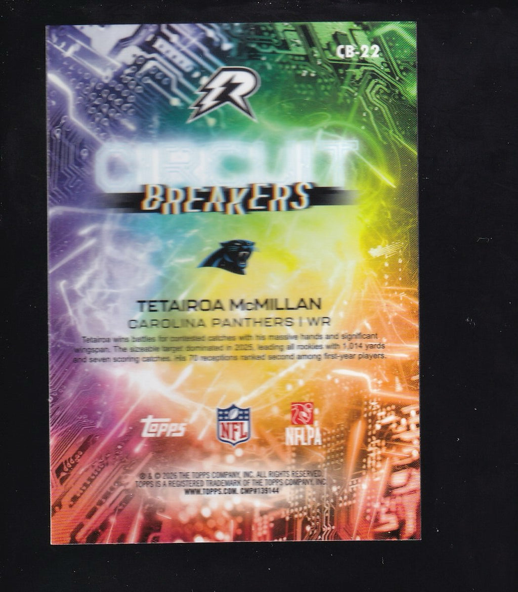 Topps Resurgence #CB-22 Tetairoa McMillan Circuit Breakers