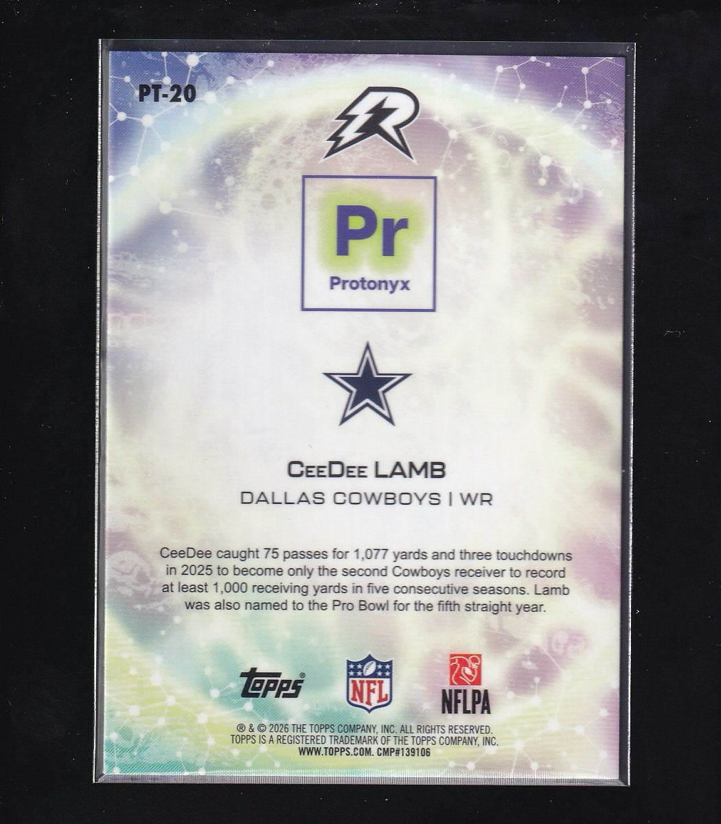 2026 Topps Resurgence #PT-20 CeeDee Lamb Protonyx