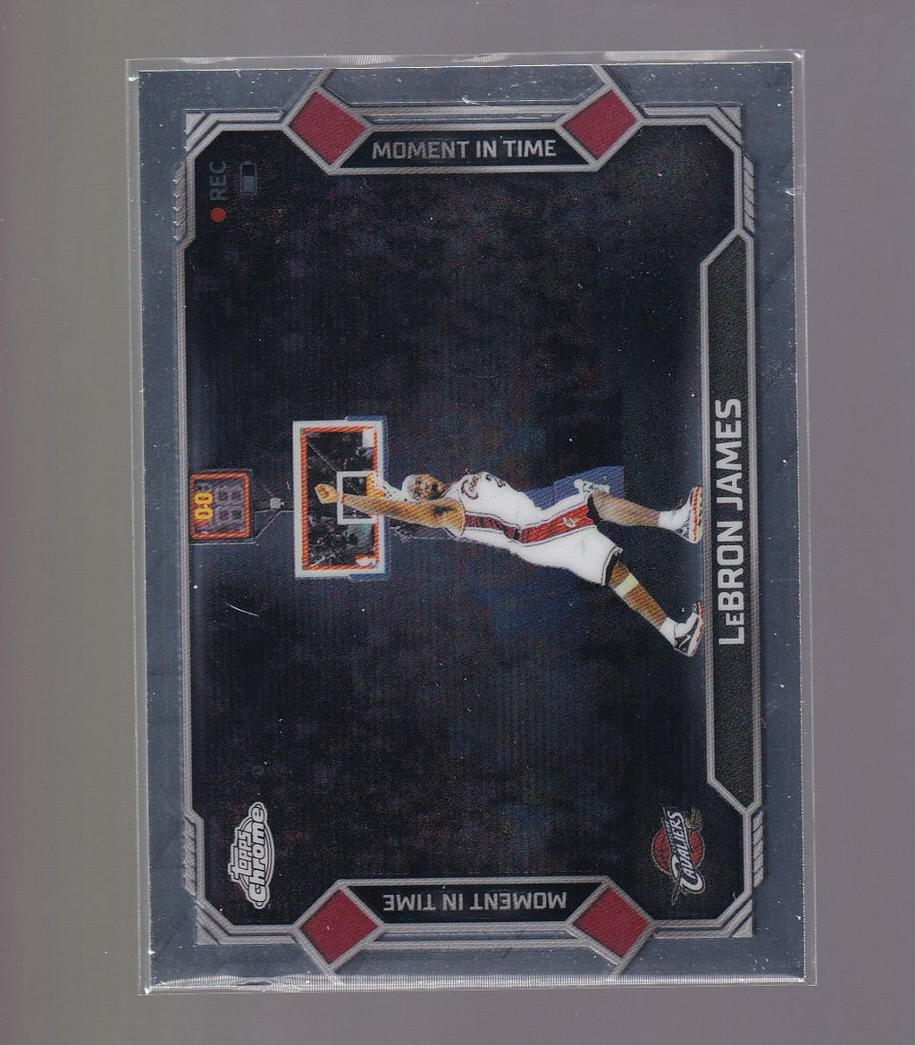 2026 Topps Chrome Update #MT-13 LeBron James Moment in Time
