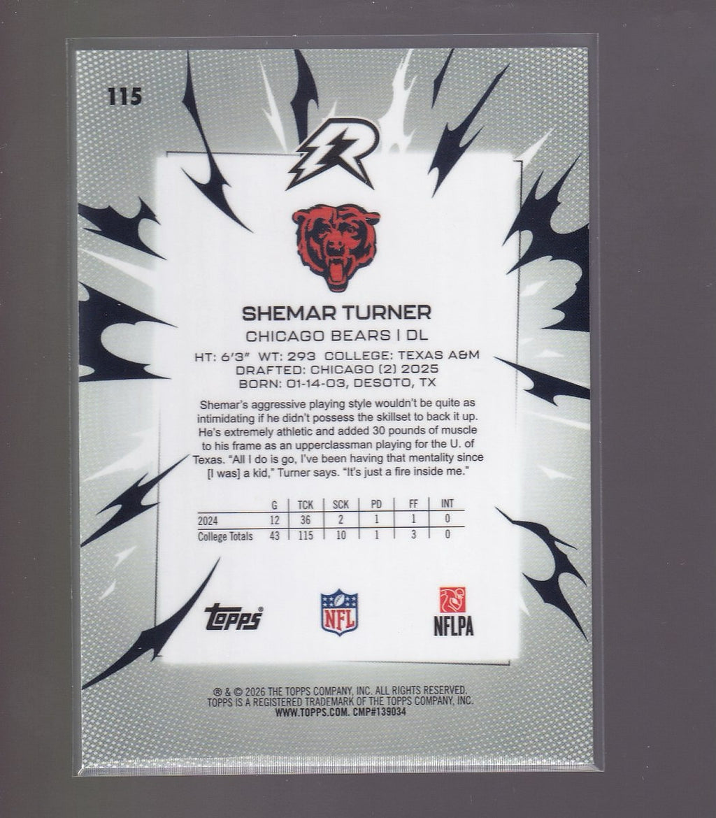 2025 Topps Resurgence #115 Shemar Turner Green Surge Refractor #/175