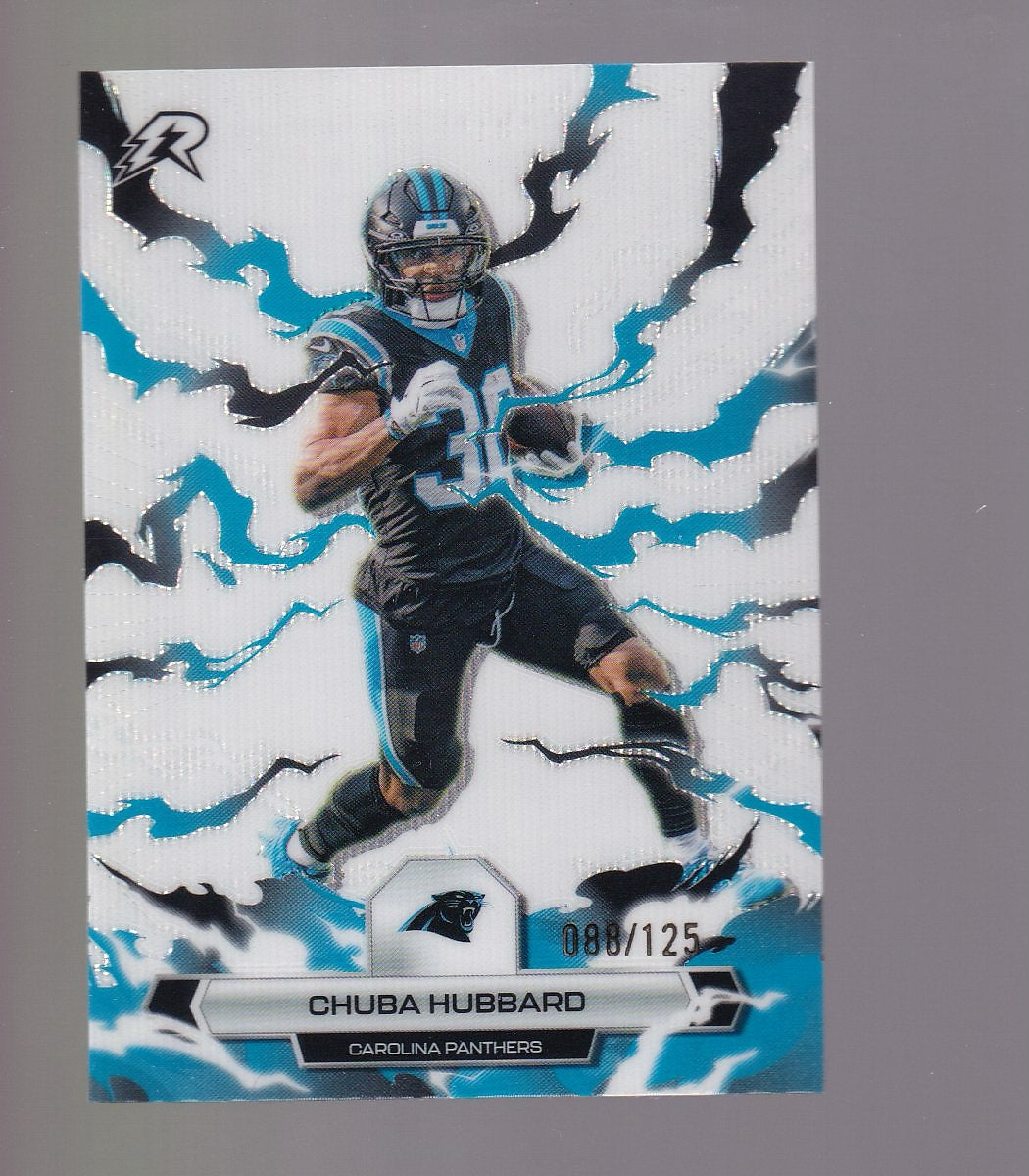 2025 Topps Resurgence #14 Chuba Hubbard White Surge Refractor #/125