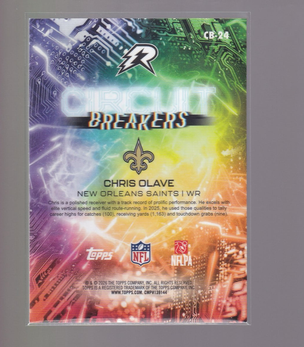 2025 Topps Resurgence #CB-24 Chris Olave Circuit Breakers