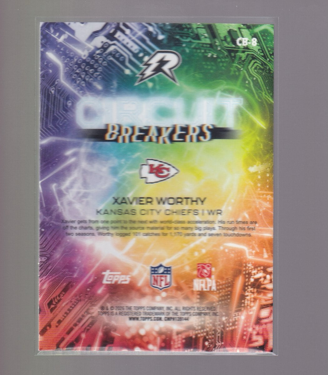 2025 Topps Resurgence #CB-8 Xavier Worthy Circuit Breakers