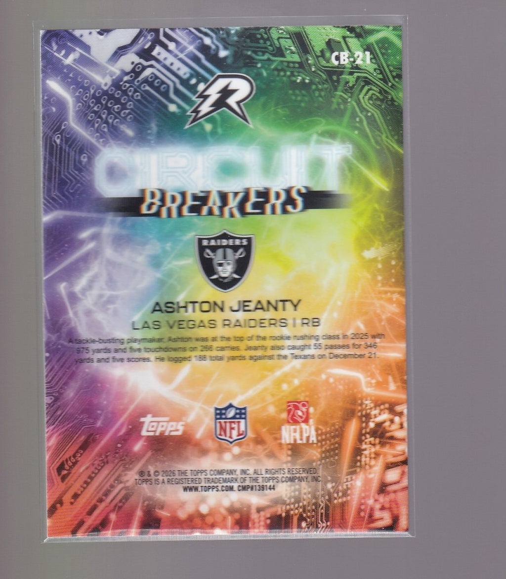 2025 Topps Resurgence #CB-21 Ashton Jeanty Circuit Breakers