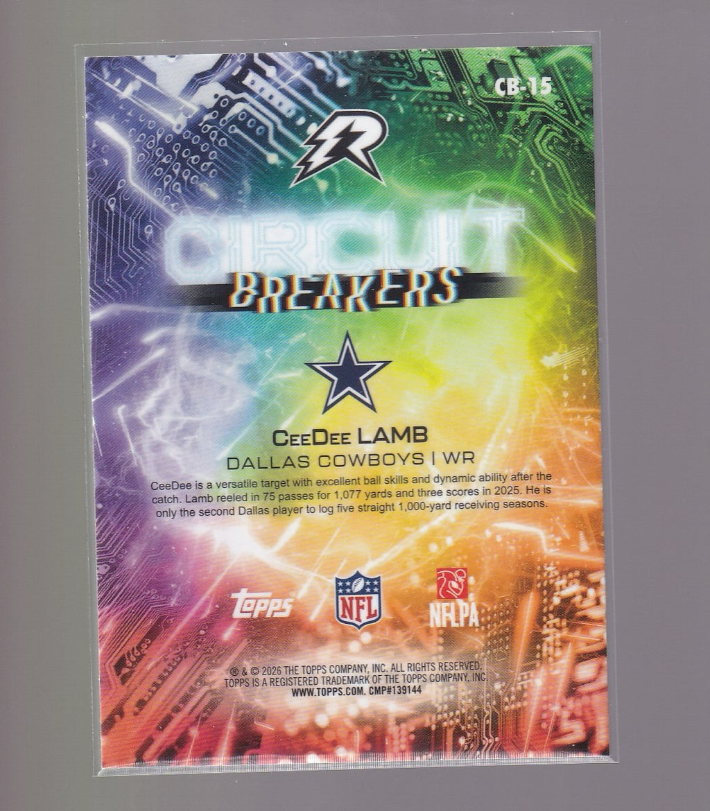 2025 Topps Resurgence #CB-15 CeeDee Lamb Circuit Breakers