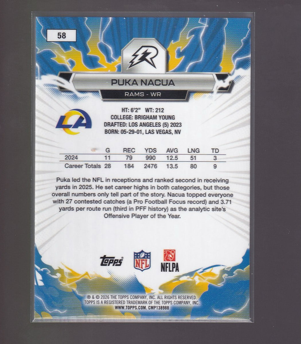 2025 Topps Resurgence #58 Puka Nacua Prism Refractor
