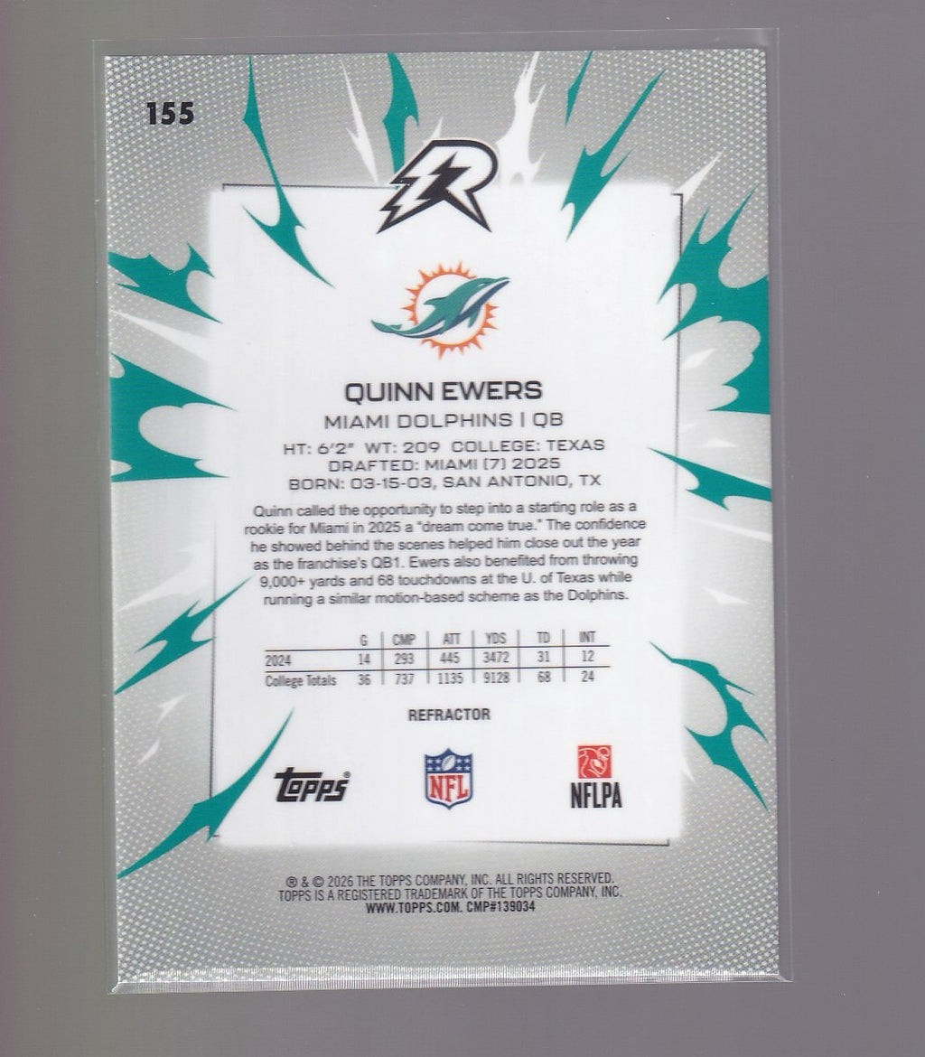 2025 Topps Resurgence #155 Quinn Ewers Refractor