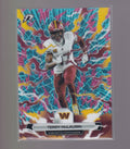2025 Topps Resurgence #100 Terry McLaurin Sky Blue & Pink Shock Refractor
