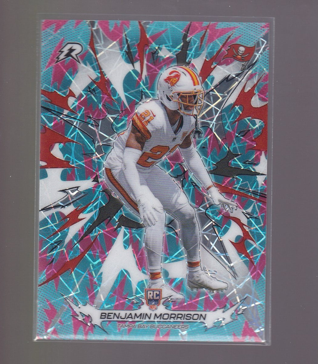 2025 Topps Resurgence #192 Benjamin Morrison Sky Blue & Pink Shock Refractor