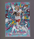 2025 Topps Resurgence #198 Jacory Croskey-Merritt Sky Blue & Pink Shock Refr