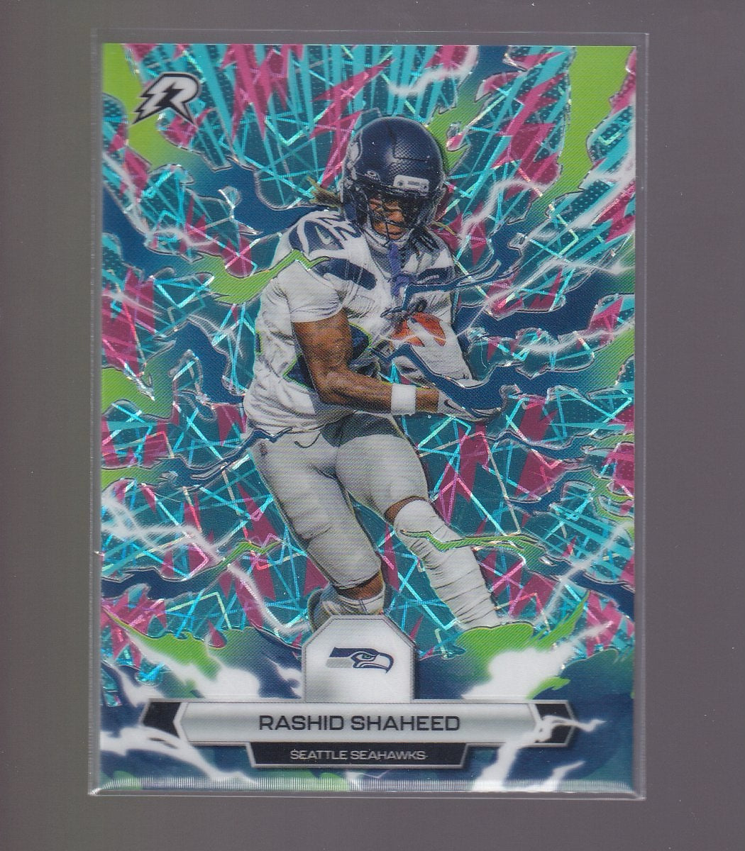 2025 Topps Resurgence #92 Rashid Shaheed Sky Blue & Pink Shock Refractor