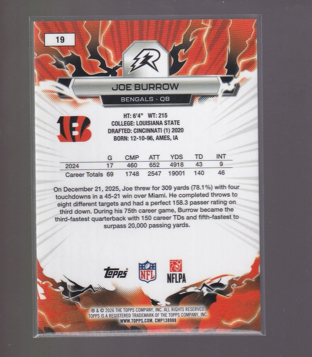 2025 Topps Resurgence #19 Joe Burrow Prism Refractor