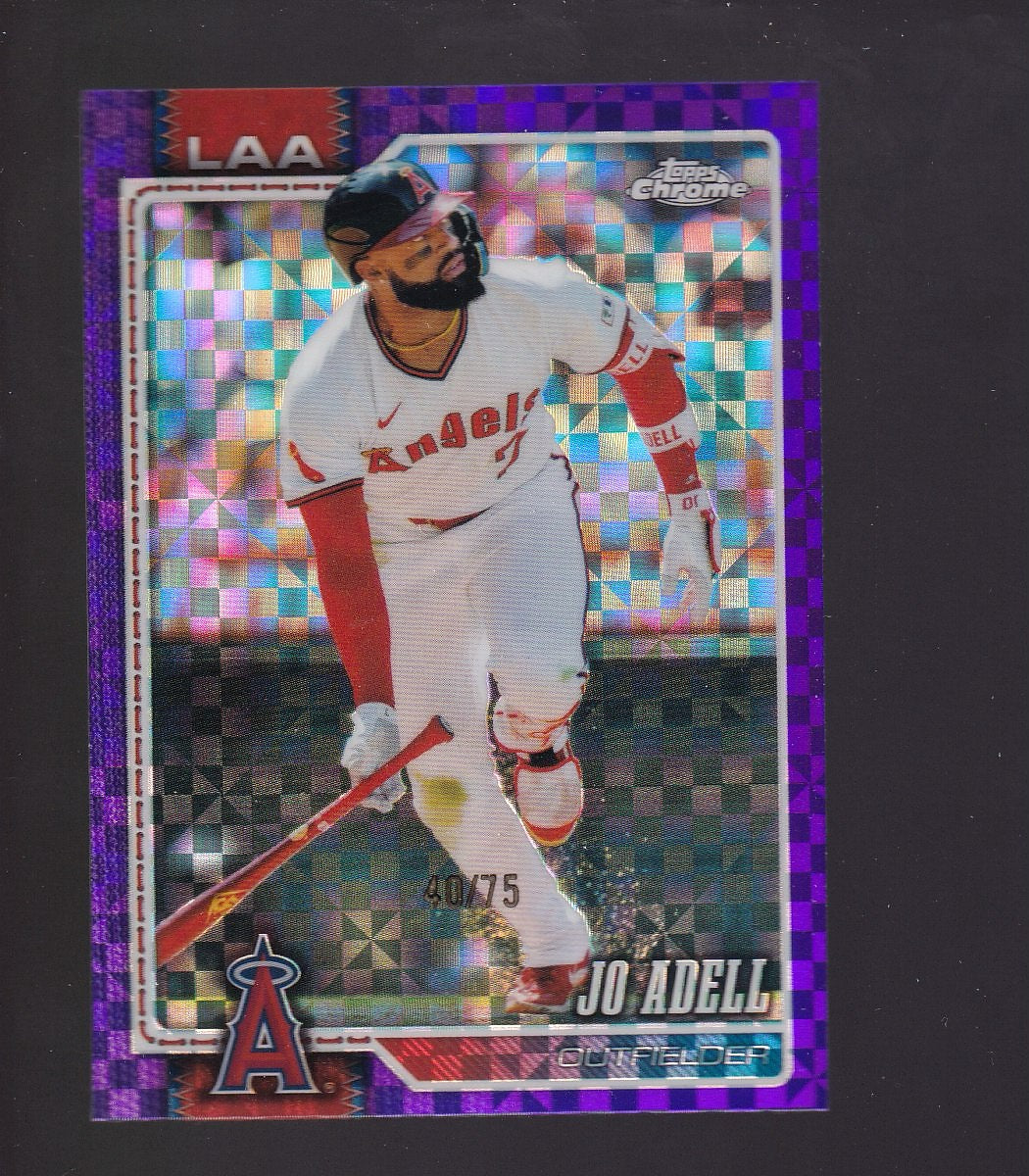 2026 Topps Chrome #235 Jo Adell Purple X-Fractors #/75