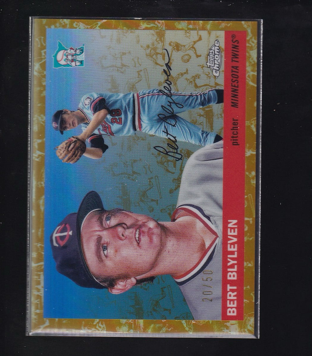 2025 Topps Chrome Platinum #452 Bert Blyleven Gold Refractors