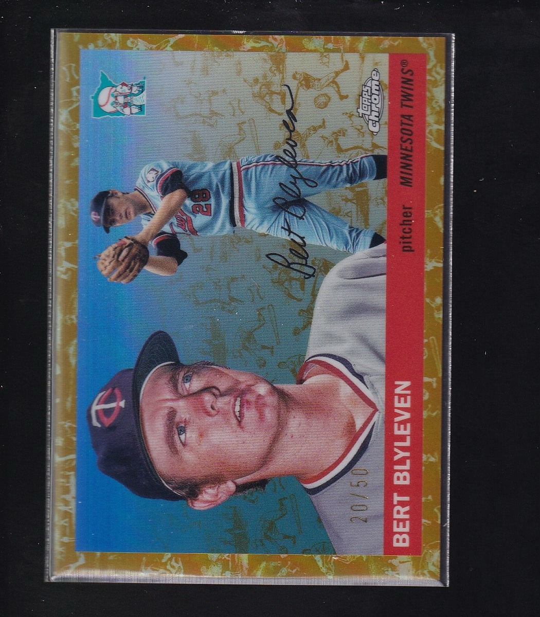 2025 Topps Chrome Platinum #452 Bert Blyleven Gold Refractors