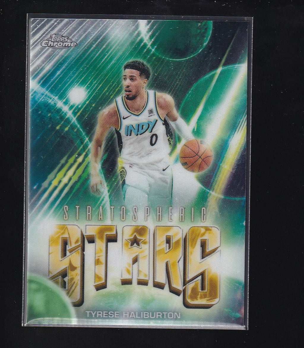 2026 Topps Chrome Update #ST-7 Tyrese Haliburton Stratospheric Stars