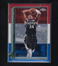 2026 Topps Chrome Update #7 Giannis Antetokounmpo Red, White,& Blue