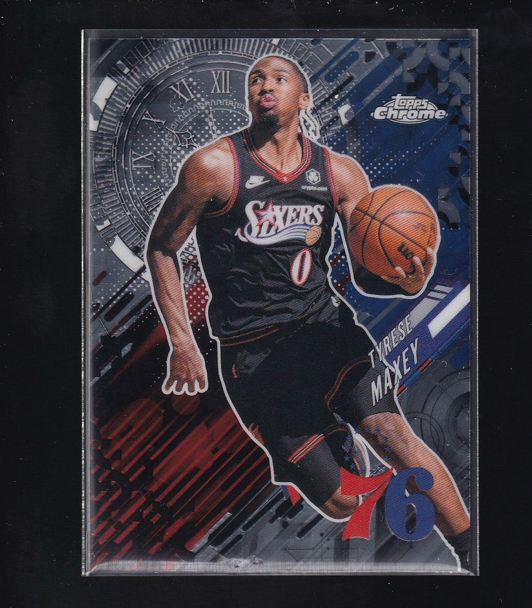 2026 Topps Chrome Update #GT-5 Tyrese Maxey Go Time