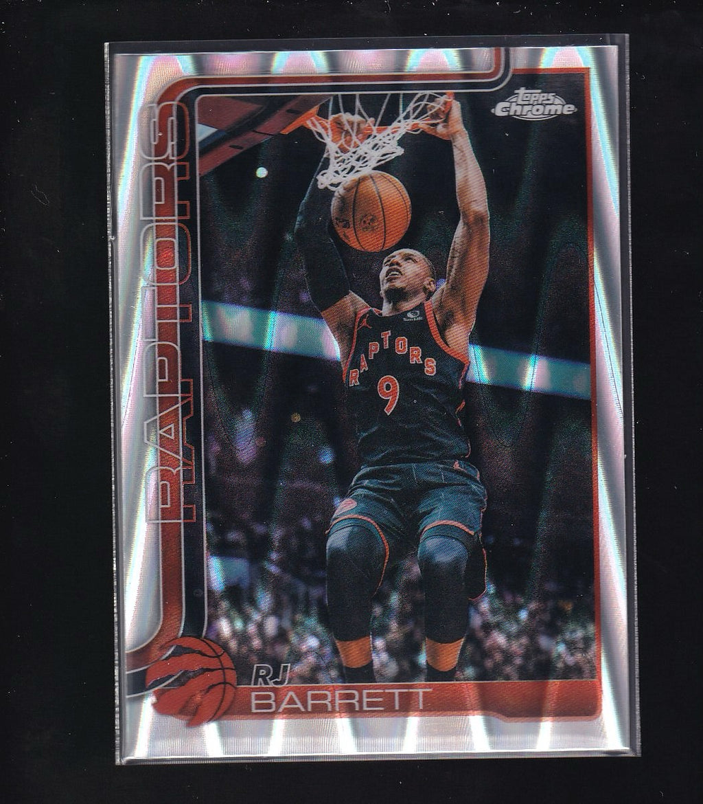 202 Topps Chrome Update #73 RJ Barrett RayWave Refractor