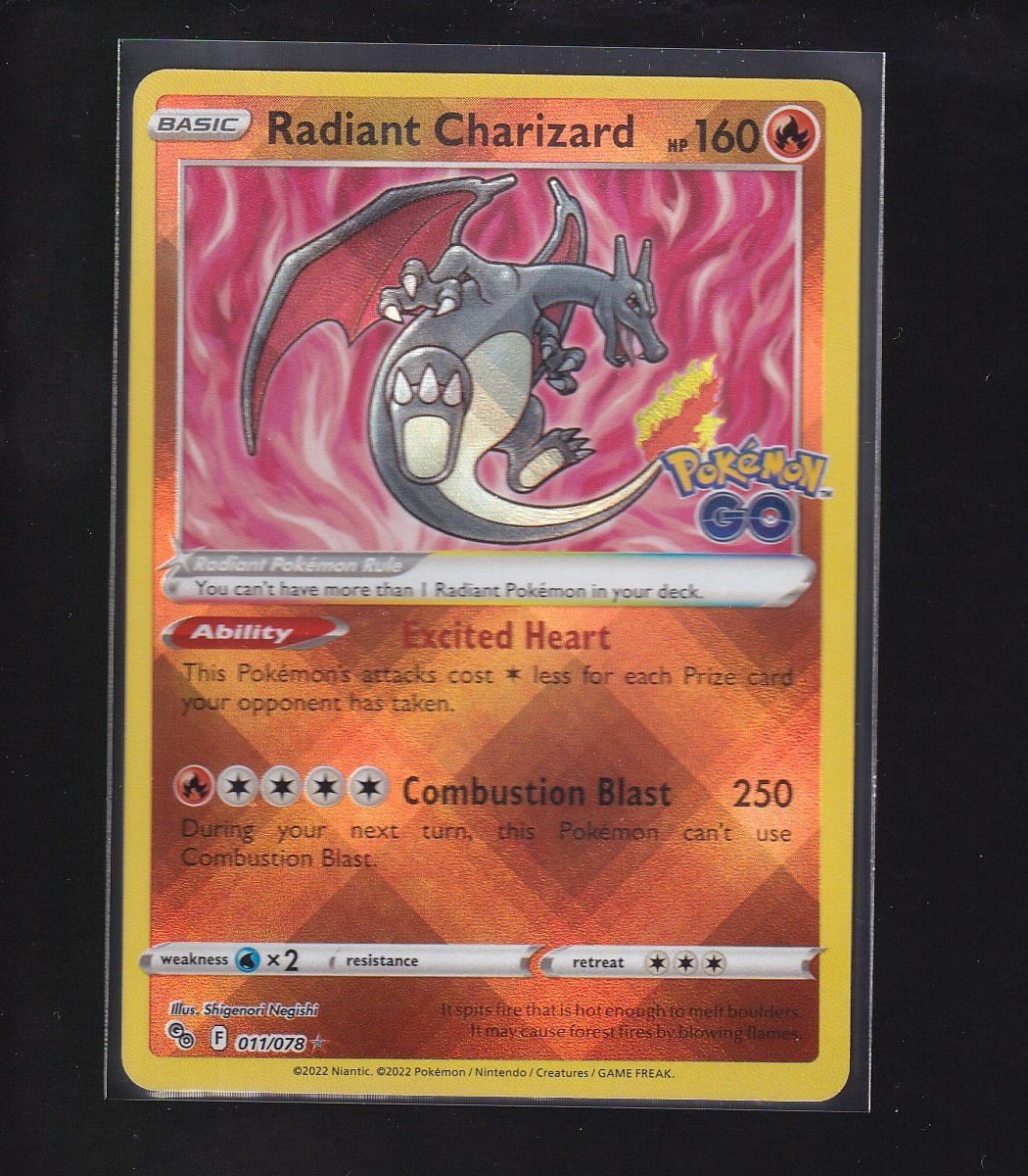 Pokemon GO #011/078 Radiant Charizard (Pokemon Go Stamp)