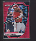 2025 Panini Prizm #190 Yohandy Morales Red Pulsar Prizms