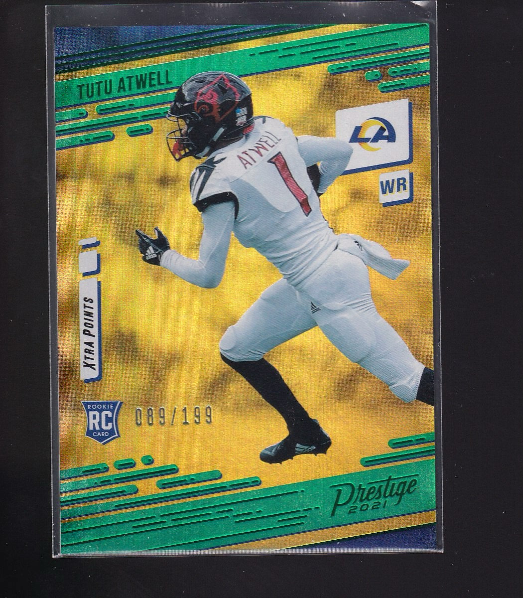 2021 Panini Prestige #222 Tutu Atwell Xtra Points Premium Green