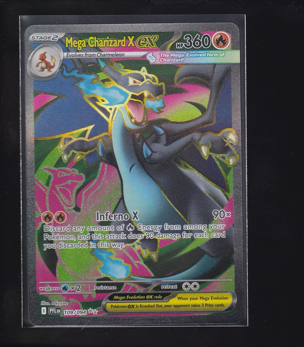 ME02: Phantasmal Flames #109/094 Mega Charizard X ex