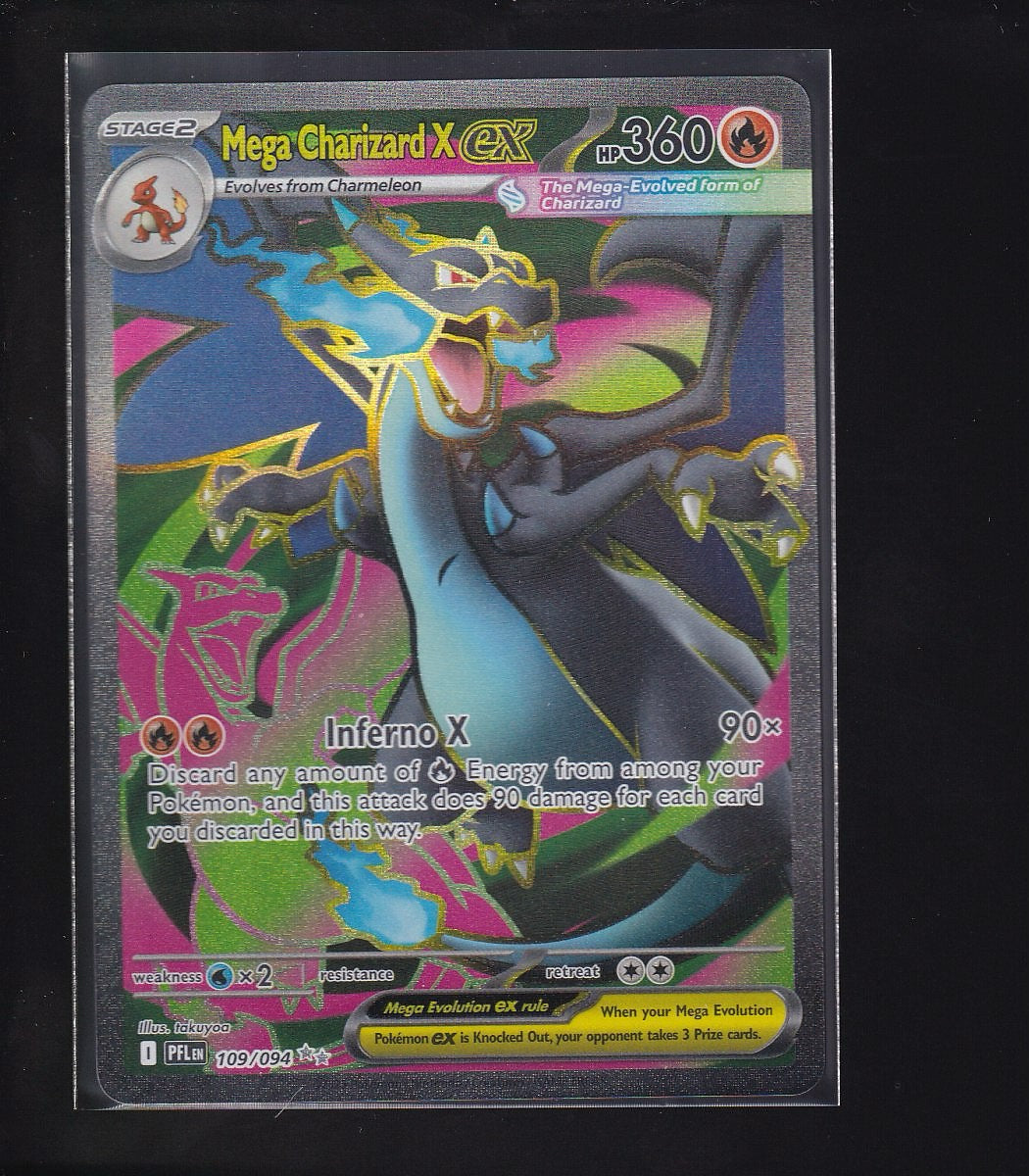 ME02: Phantasmal Flames #109/094 Mega Charizard X ex