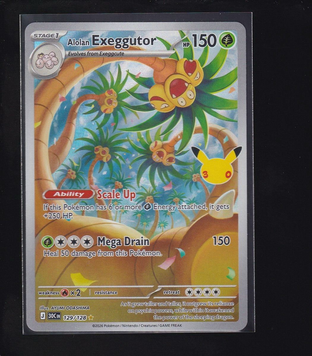 ME: 30th Celebration #129/128 Alolan Exeggutor