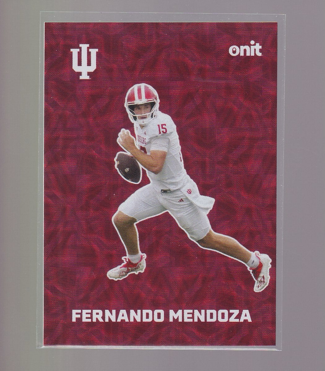 2025 ONIT Athlete Indiana Hoosiers #F-1 Fernando Mendoza Fusion Holo