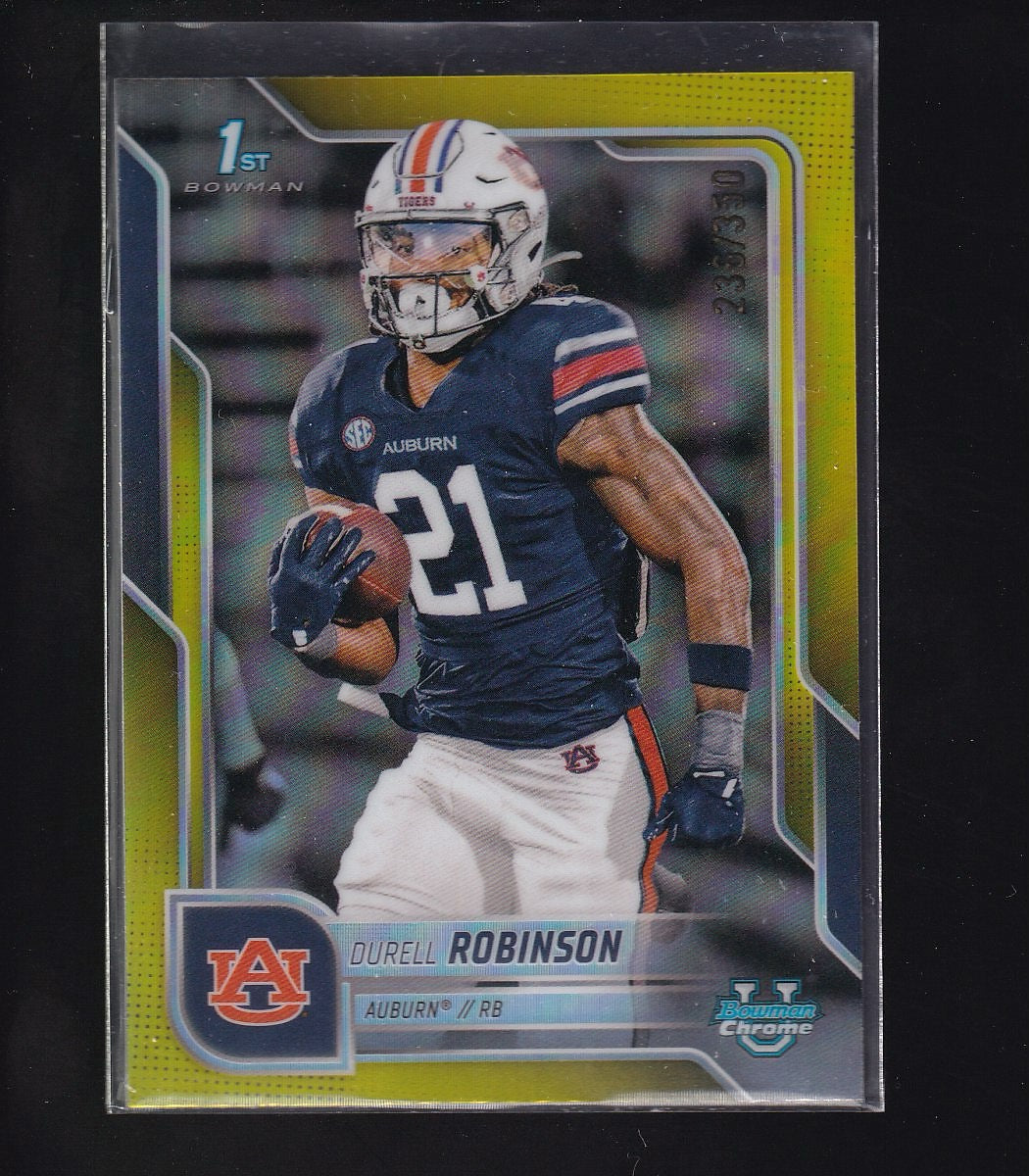 2025 Bowman U Chrome #147 Durell Robinson Yellow Refractor