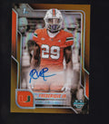2025 Bowman UChrome #BCA-OJ OJ Frederique Jr. Autographs Gold Refractor #/50