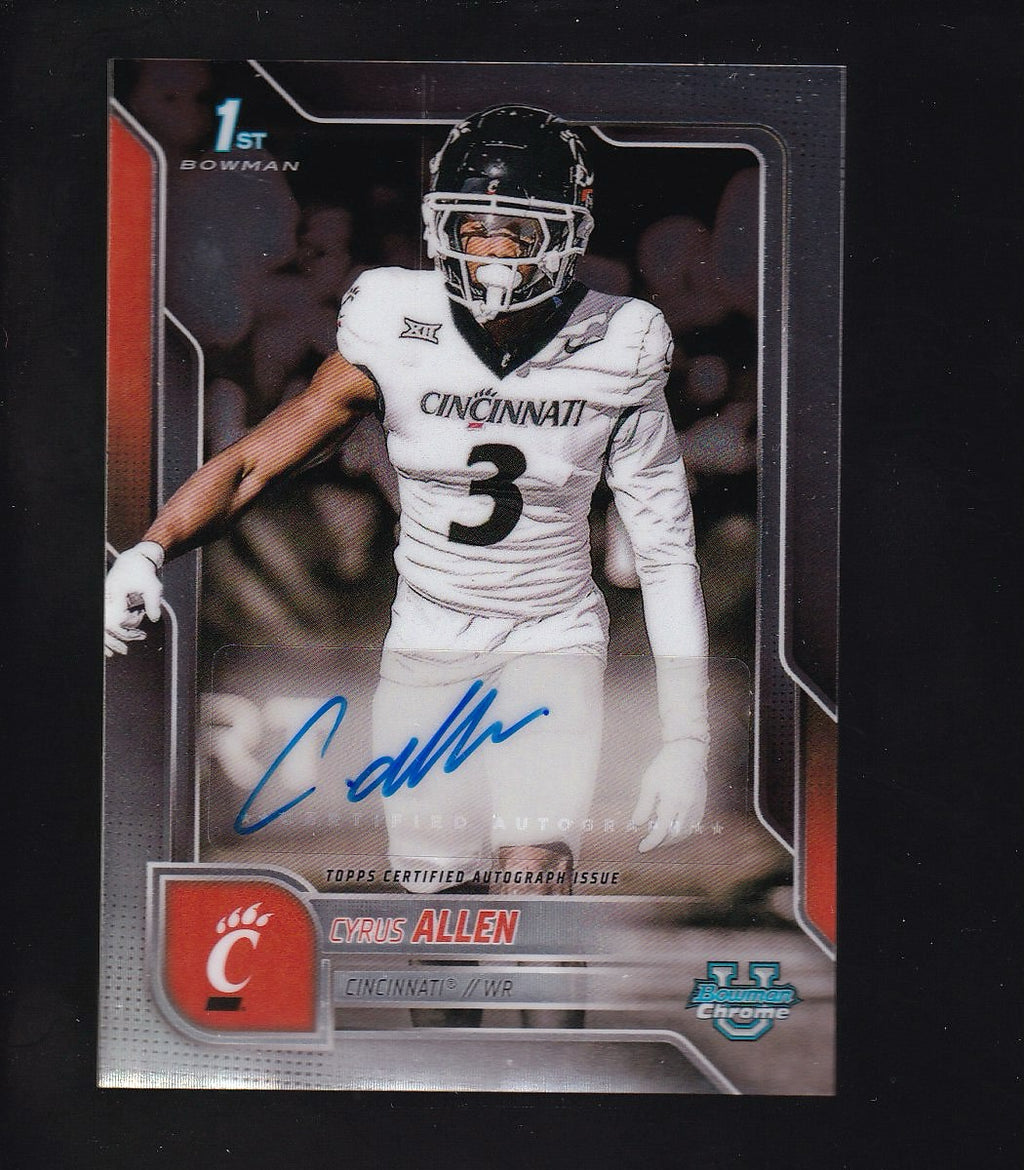 2025 Bowman U Chrome #BCA-CA Cyrus Allen Prospect Autographs