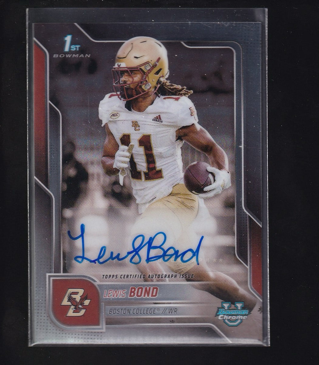 2025 Bowman University Chrome #BCA-LBO Lewis Bond Prospect Autographs