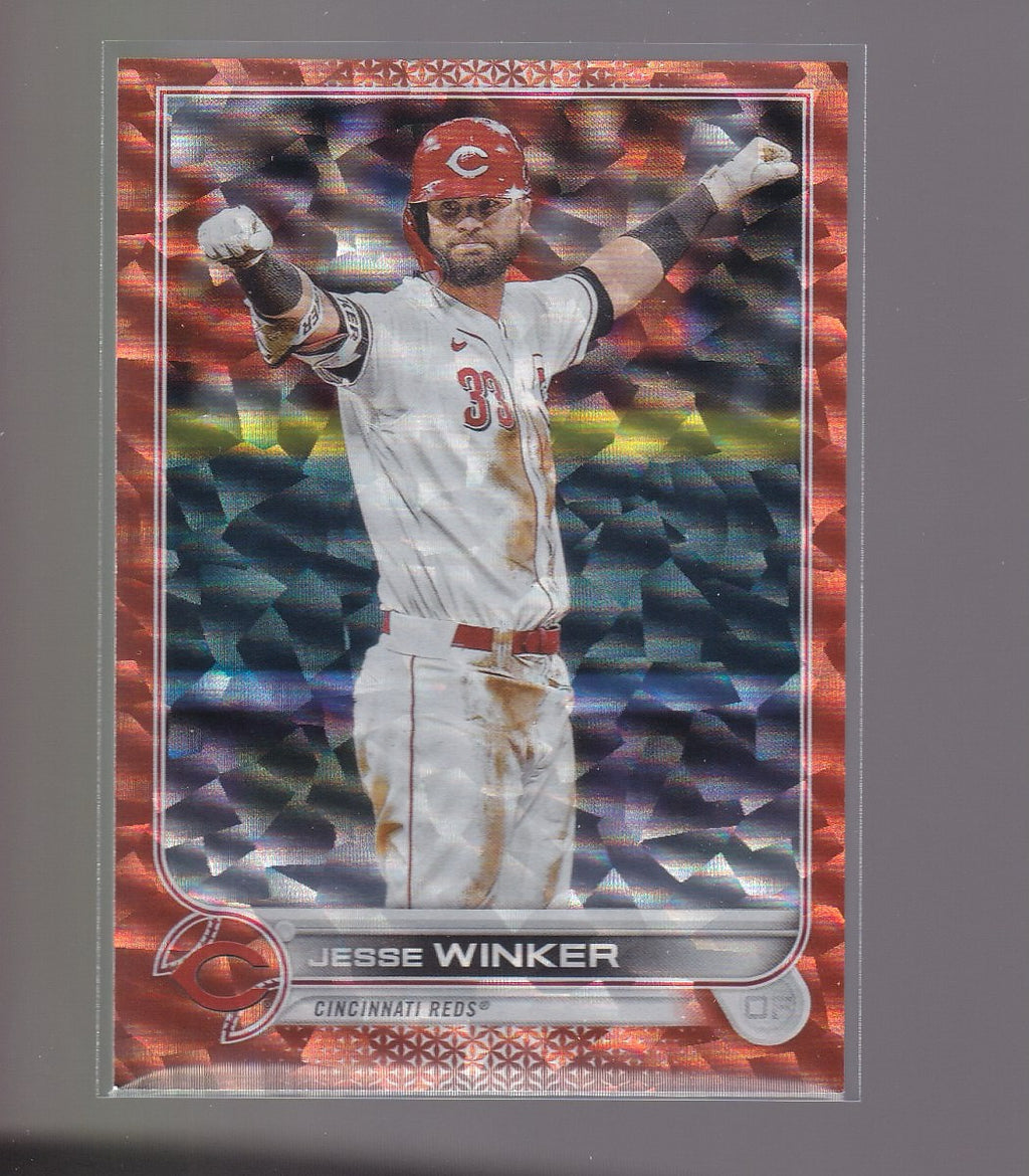 2022 Topps #81 Jesse Winker Orange Foilboard #/299