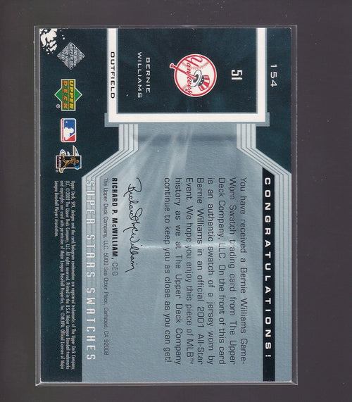 2002 SPx #154 Bernie Williams #/800