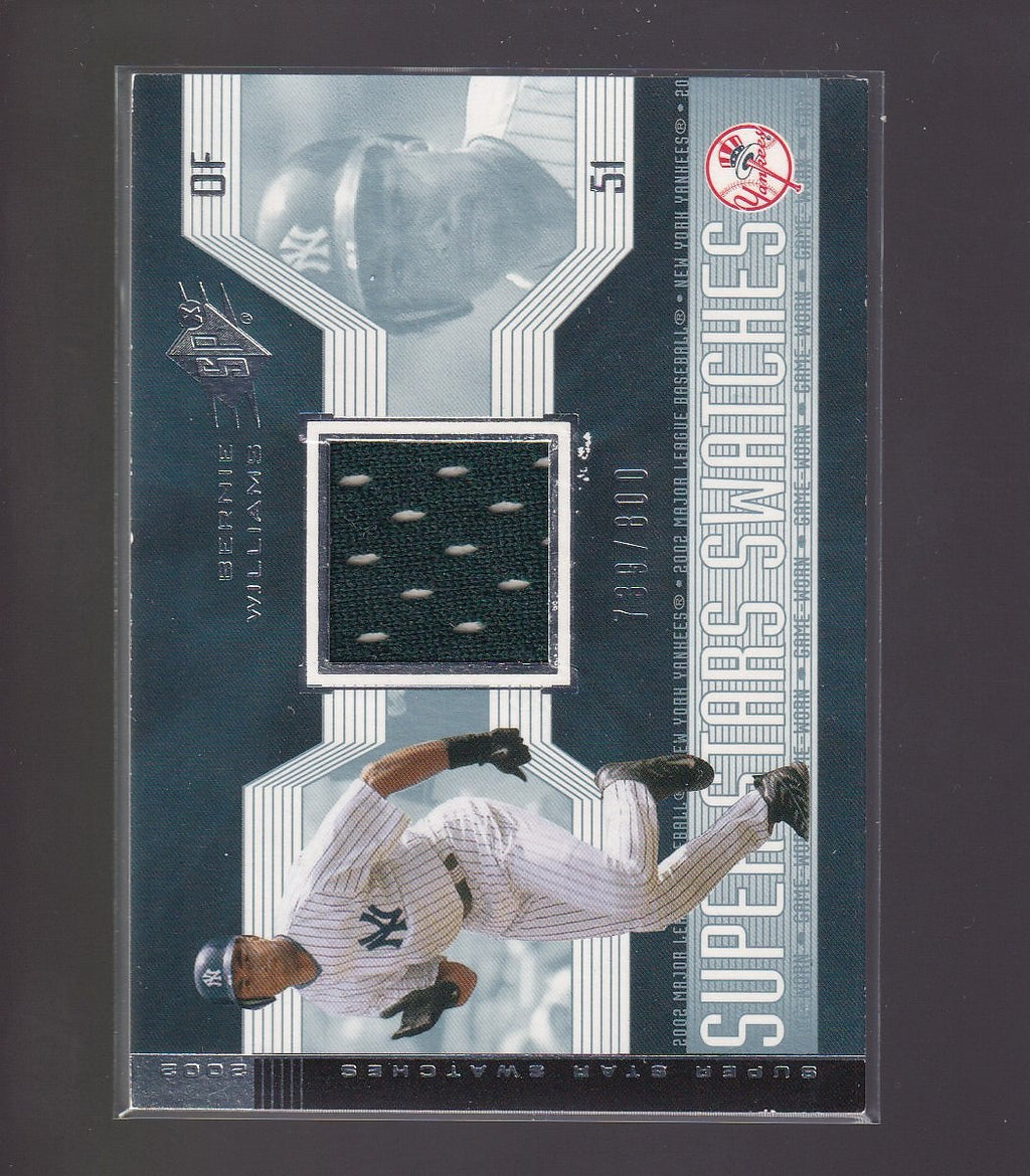 2002 SPx #154 Bernie Williams #/800