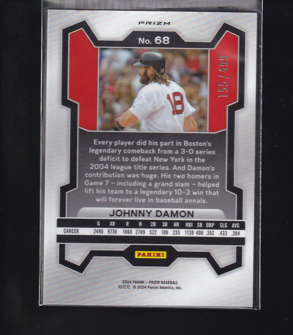 2024 Panini Prizm #68 Johnny Damon Pulsar Prizms