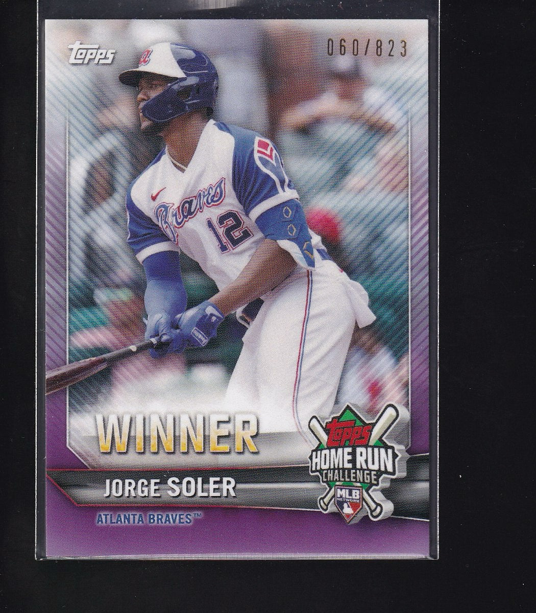 2021 Topps #HRW-35 Jorge Soler Home Run Challenge Winners Sept/Oct #/823